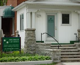 Dietrich Law Office - 141 Duke St. E. Kitchener, Ontario 519-749-0770